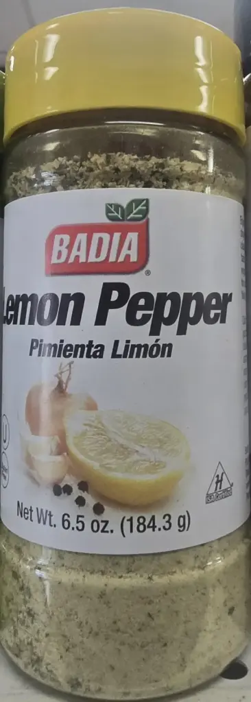 BADIA LEMON PEPPER 6.5 OZ
