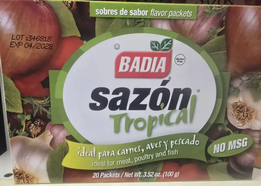 BADIA CJA SAZON TROPICAL P/ CARNES Y PESCADOS 20 UNID