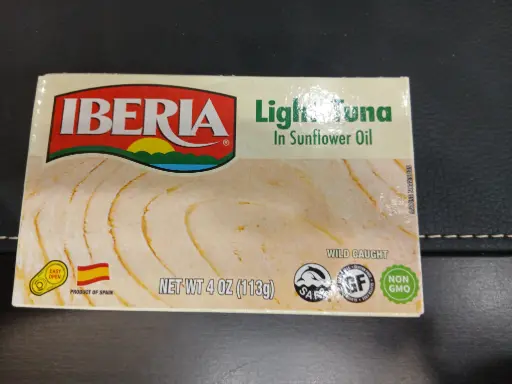 IBERIA LIGHT TUNA IN SUNFLOWER OIL 4 OZ 