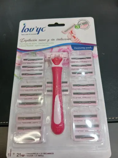 MAQUINA DE AFEITAR  MUJER  LOU YC 21 PZS